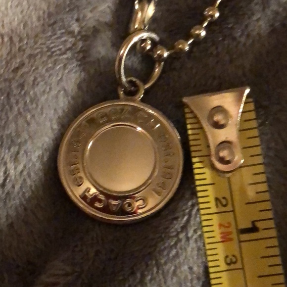 🌹Coach silver disc & 2.5 in patent leather charms - Picture 2 of 5